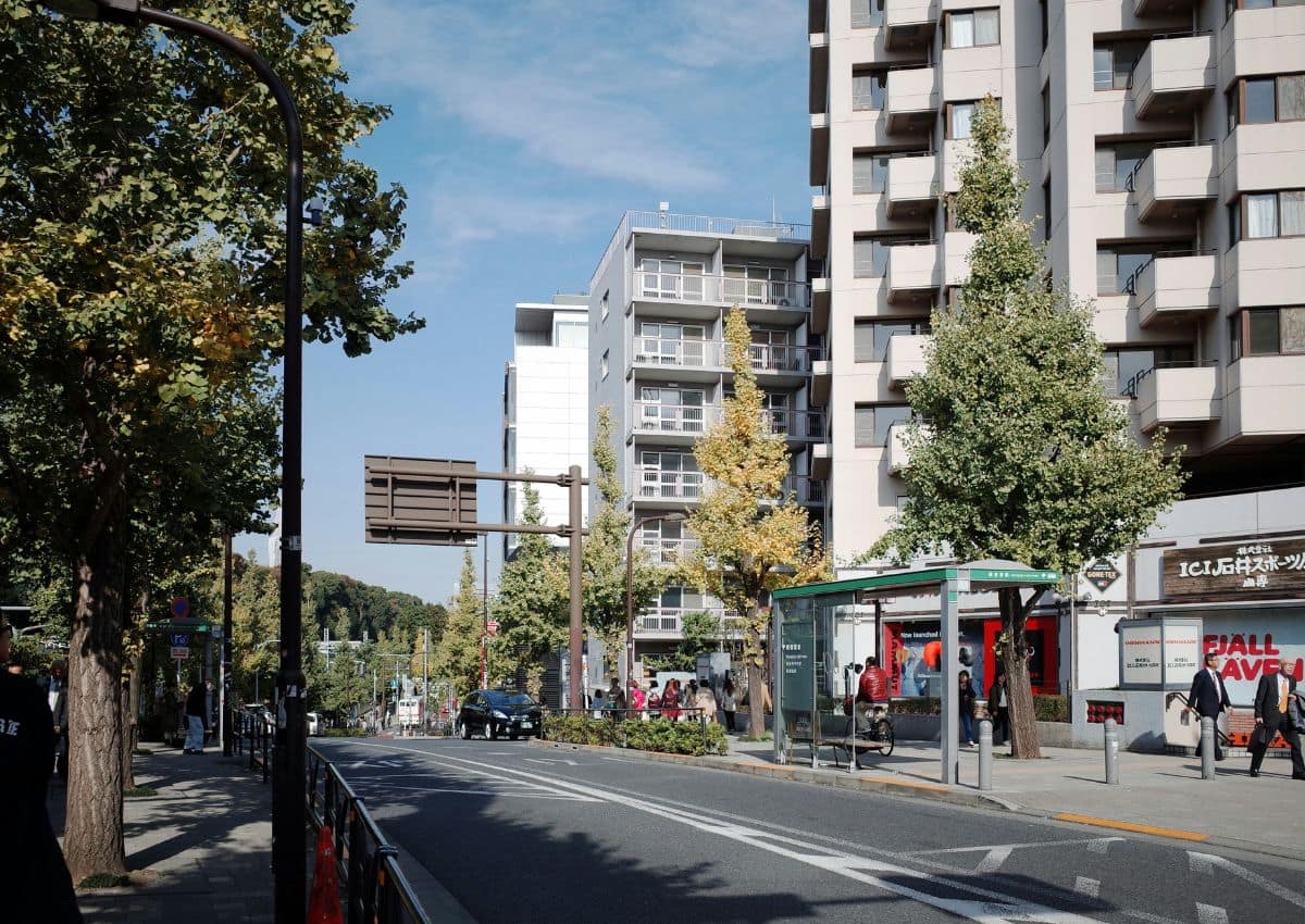 Einkaufsstraße in Tokio, Japan