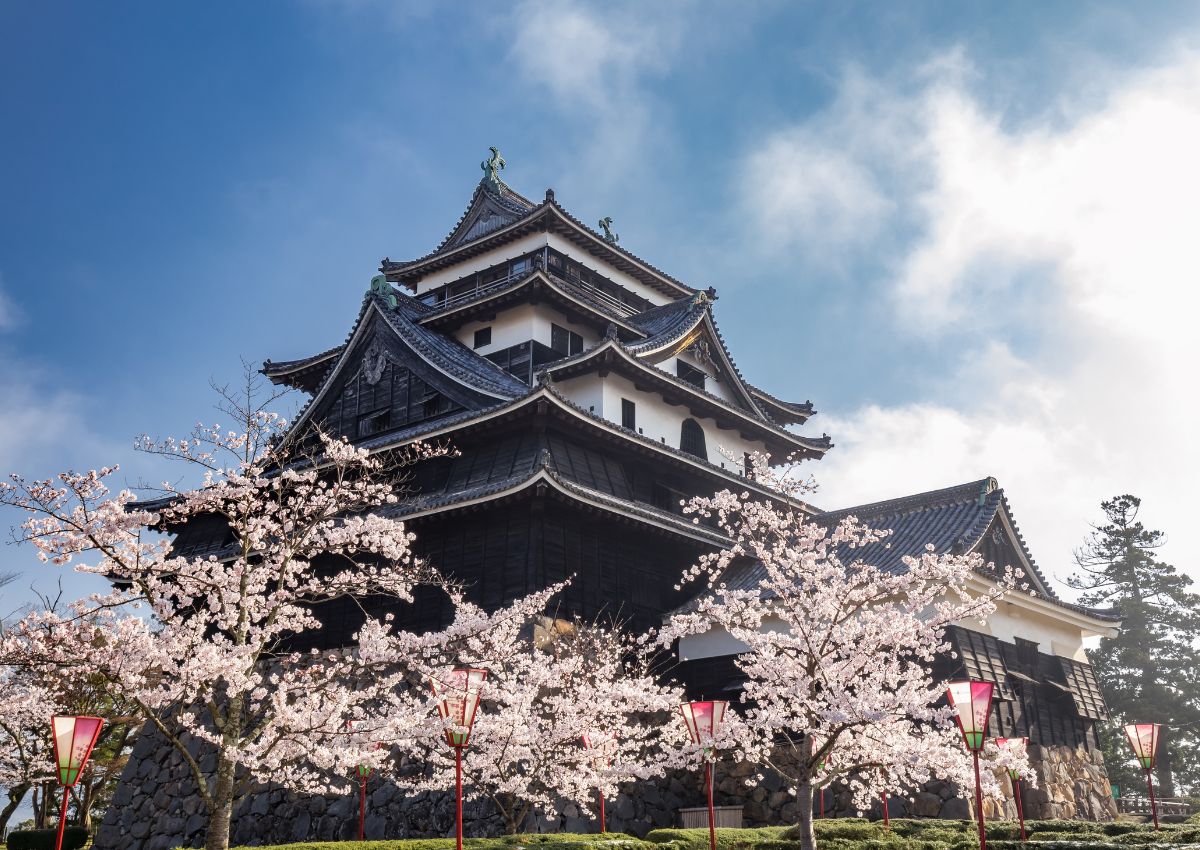 Matsue Castle im Frühjahr