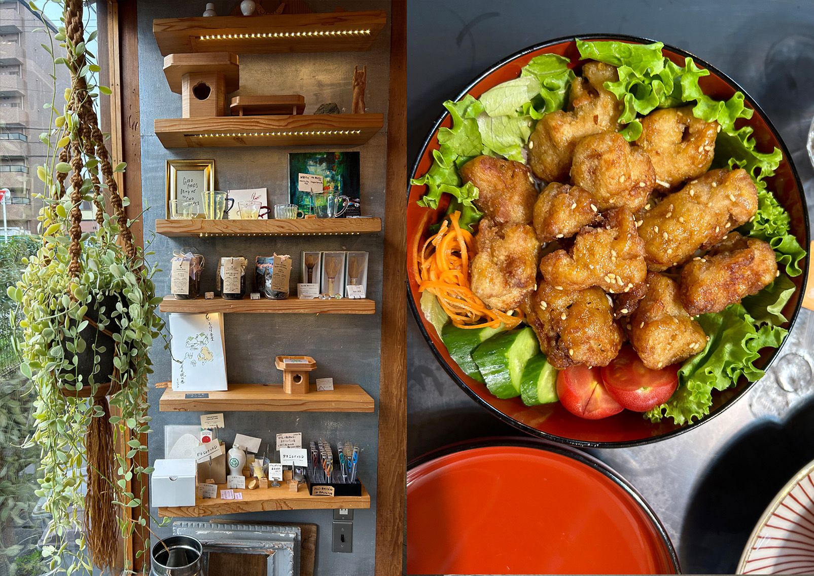 Shojin Karaage Bowl im Restaurant Onwa, Nara, Japan