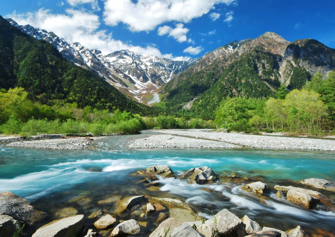 Kamikochi-Hochland im Sommer, Nagano, Japan