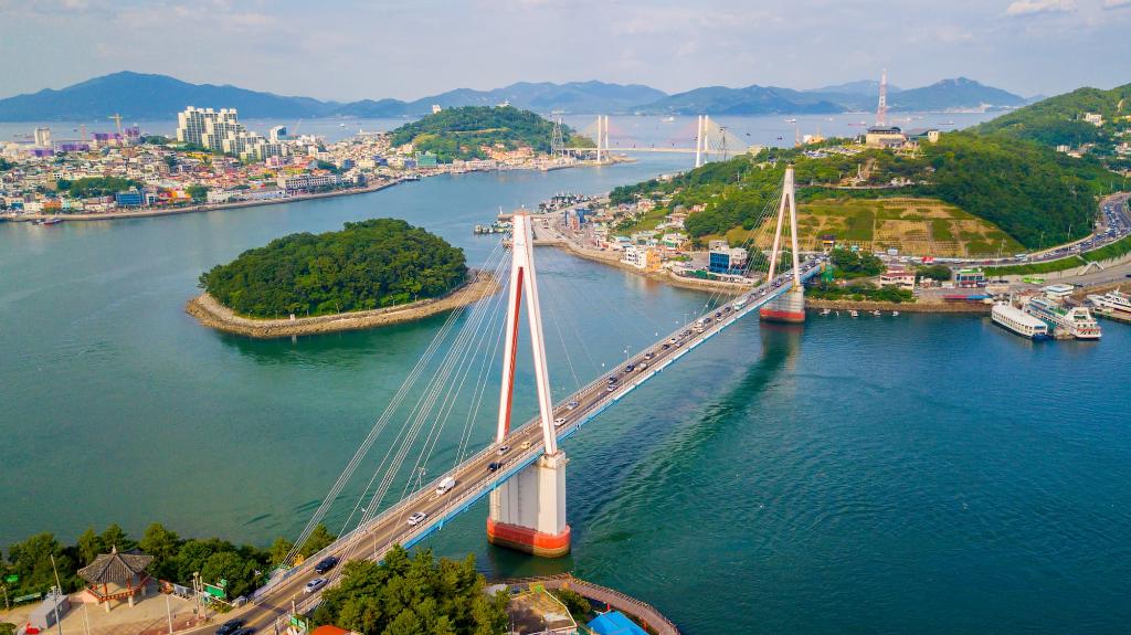 Ansicht von Yeosu
