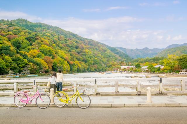 Arashiyama mit dem Fahrrad