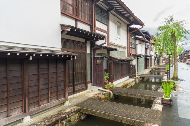 Historische Gebäude in Hida Furukawa