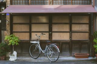 Fahrrad in Hida Satoyama 