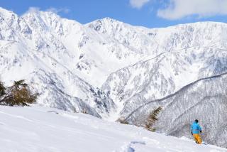 Abseits der Piste in Hakuba