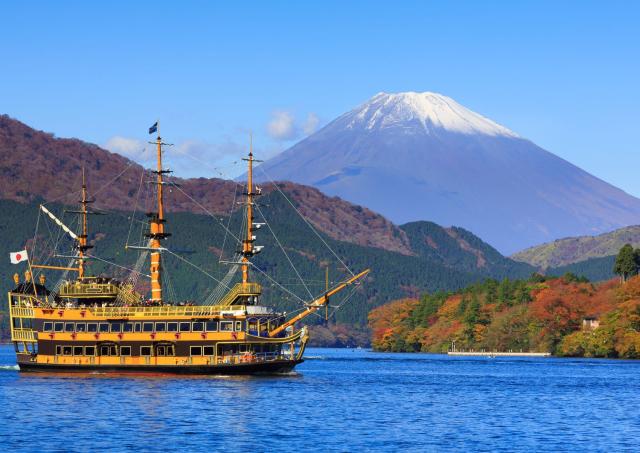 Berg Fuji und Ashi-See