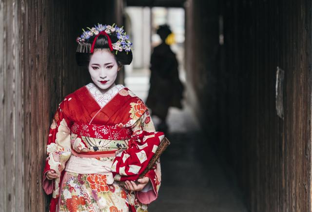 Geisha im Stadtteil Gion in Kyoto