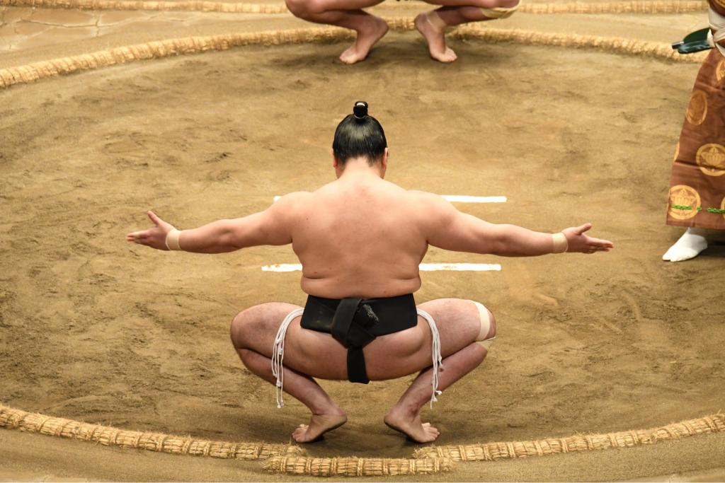 Training im Sumo-Ringen