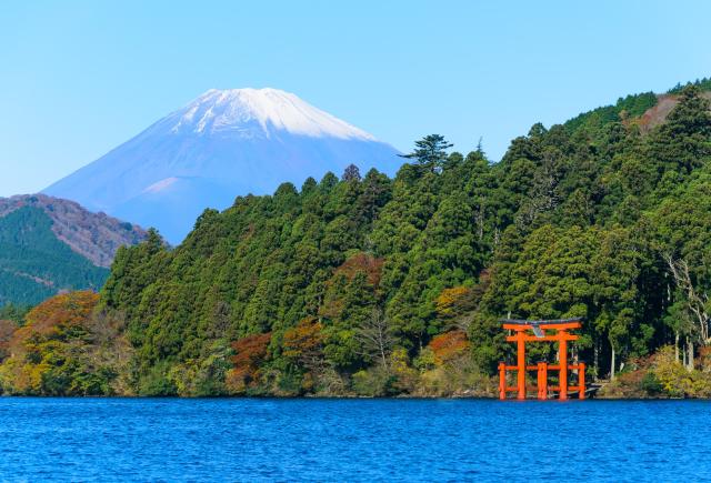 Ashi-See und Mt. Fuji, Hakone National Park