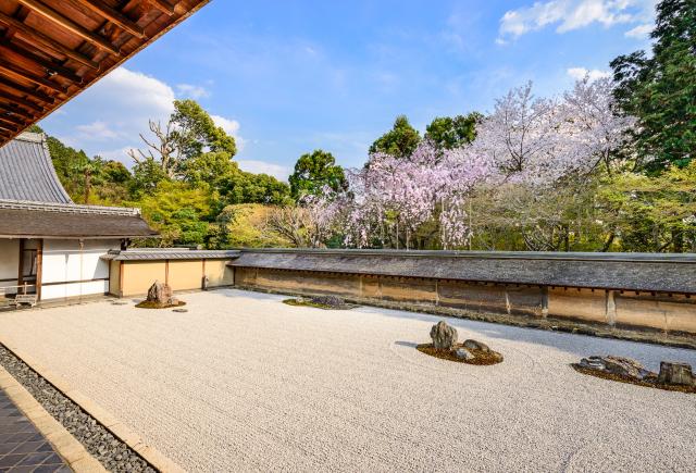 Zen-Felsengarten im Ryoan-ji-Tempel