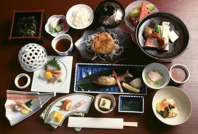 Kaiseki-Mahlzeit im Shibu Onsen