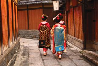 Geishas im Stadtteil Gion in Kyoto