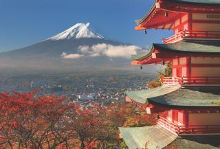 Mt. Fuji im Herbst