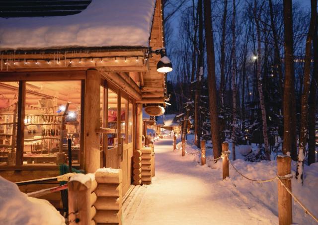Ningle Terrace im Winter