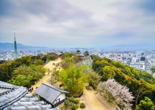 Blick vom Schloss Matsuyama