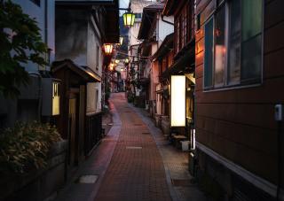 Shibu Onsen bei Nacht