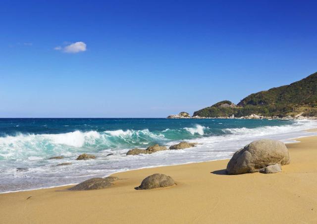 Ein Strand auf der Insel Yakushima