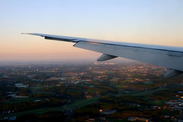 Flug über Tokio