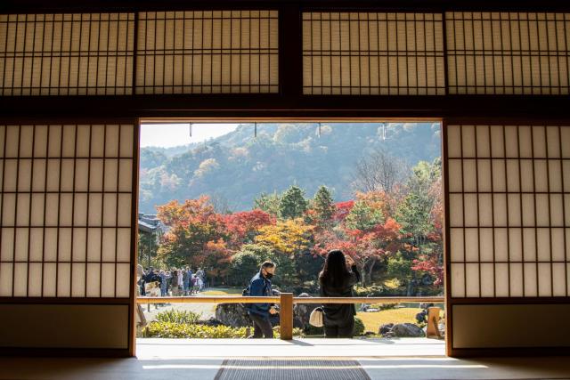 Der Garten des Tenryuji-Tempels