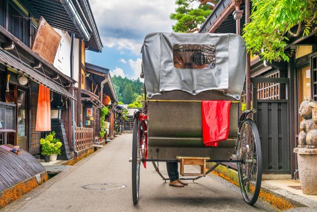 Traditionelle Straße in Takayama 
