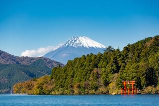 Ashi-See mit Mt. Fuji, Hakone (optionaler Tagesausflug) 