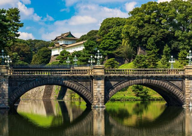 Nijūbashi-Brücke am Kaiserpalast, Tokio 