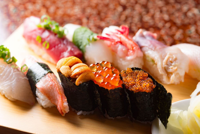 Frisches Sushi aus Hokkaido