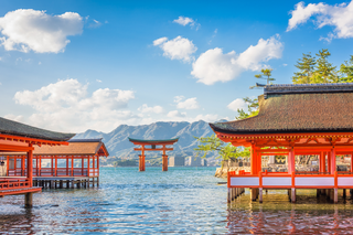 Der Itsukushima-Schrein mit seinem 