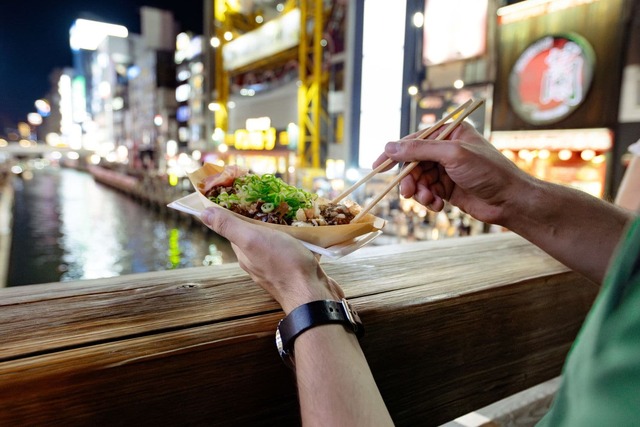 Takoyaki-Essen in Osaka