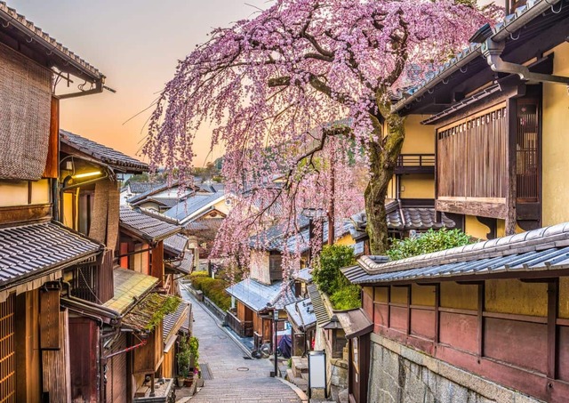Frühling im historischen Higashiyama Bezirk, Kyoto