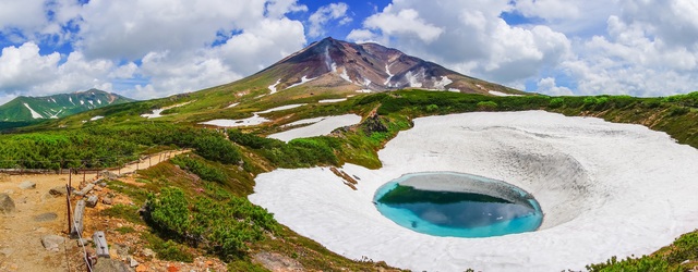 Wandern auf dem Asahidake im Daisetsuzan-Nationalpark