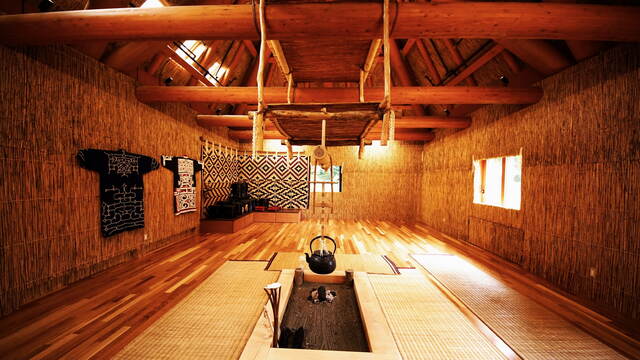 Traditionelles Zimmer der Ainu-Kultur
