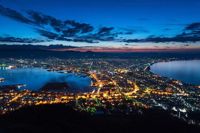 Abendliche Ansicht von Hakodate