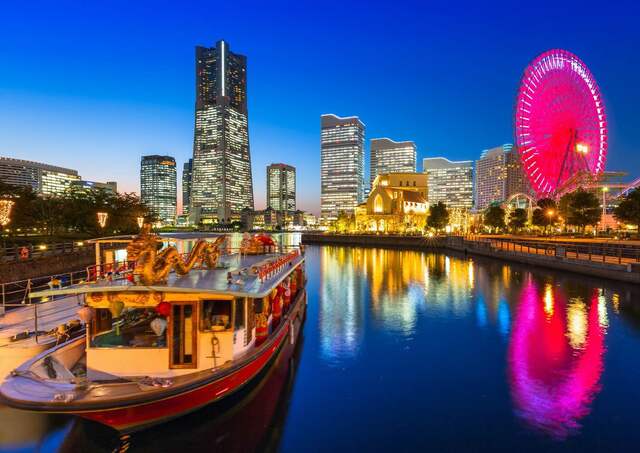 Yokohama bei Nacht