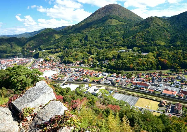 Blick auf die Stadt Tsuwano