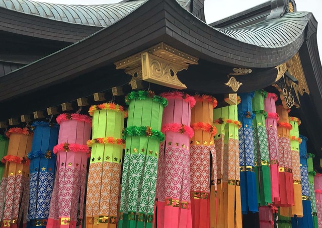 Tanabata im Masumida-jinja-Schrein, Sendai