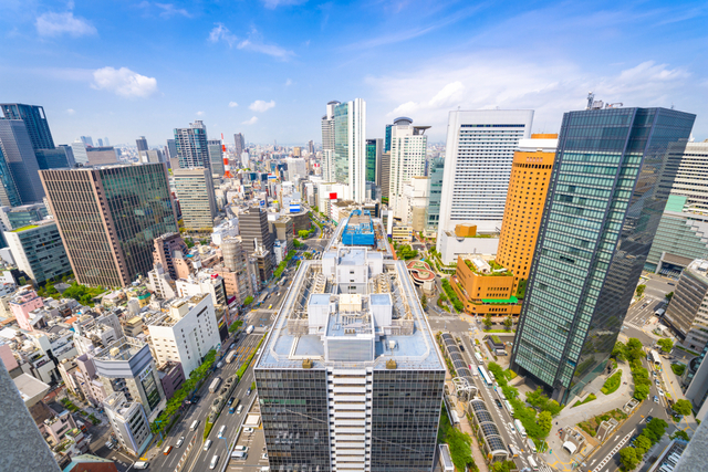 Die Aussicht vom Umeda Sky Observatory