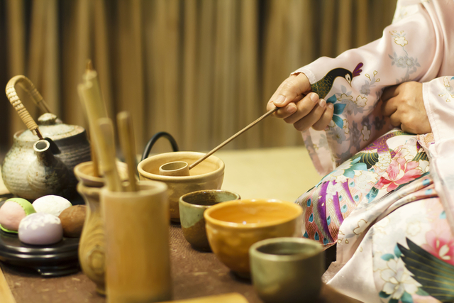 Traditionelle japanische Teezeremonie