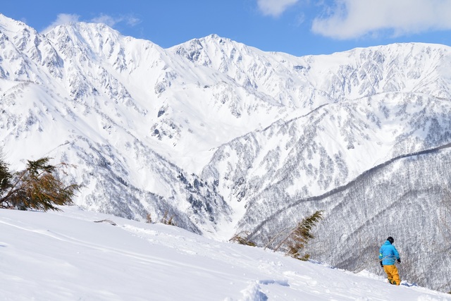 Abseits der Piste in Hakuba