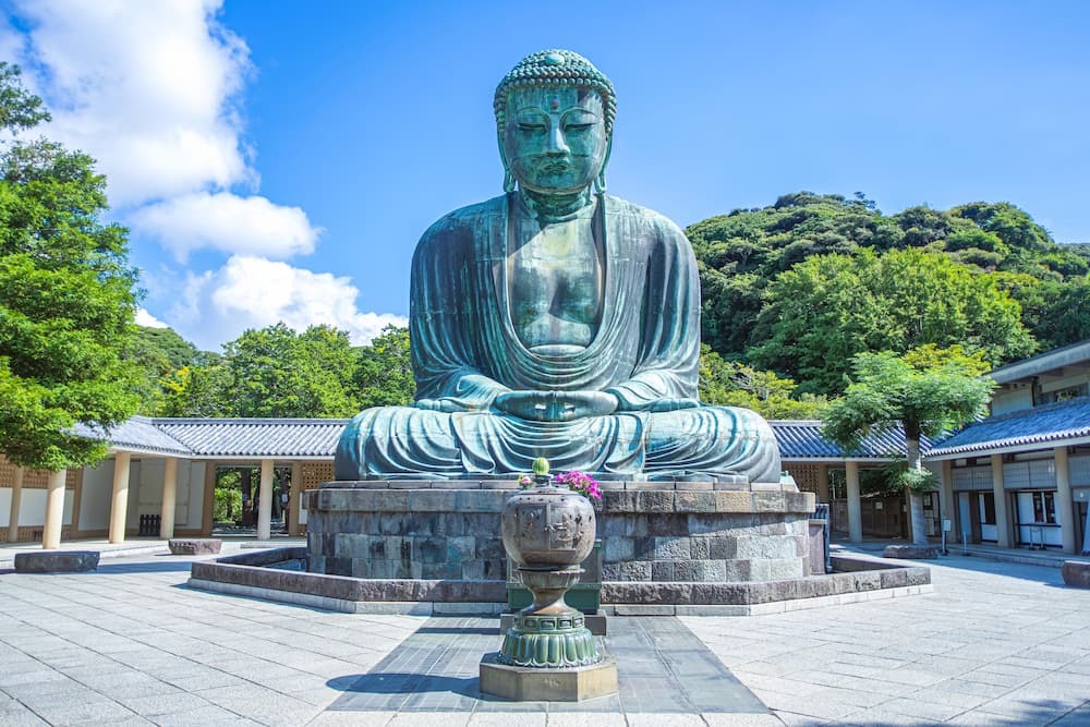 Großer Buddha, Daibutsu, Wahrzeichen in Kamakura Japan